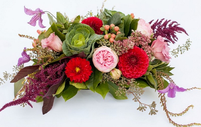 Thanksgiving Centerpiece  |  Periwinkle Flowers Toronto